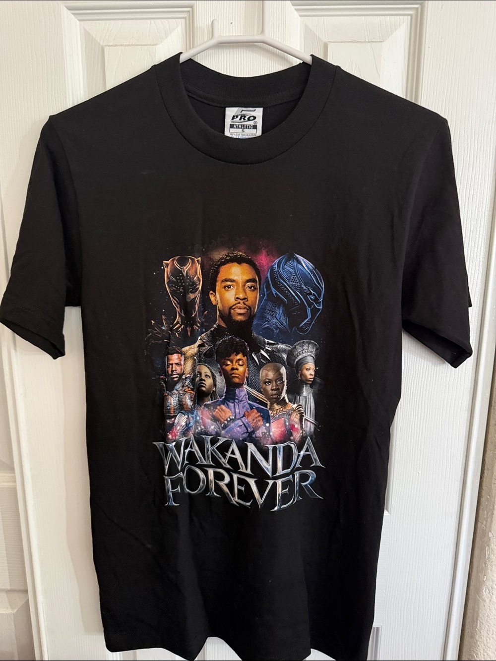 Black Wakanda Forever Graphic Short Sleeve Tee - Picture 3 of 6